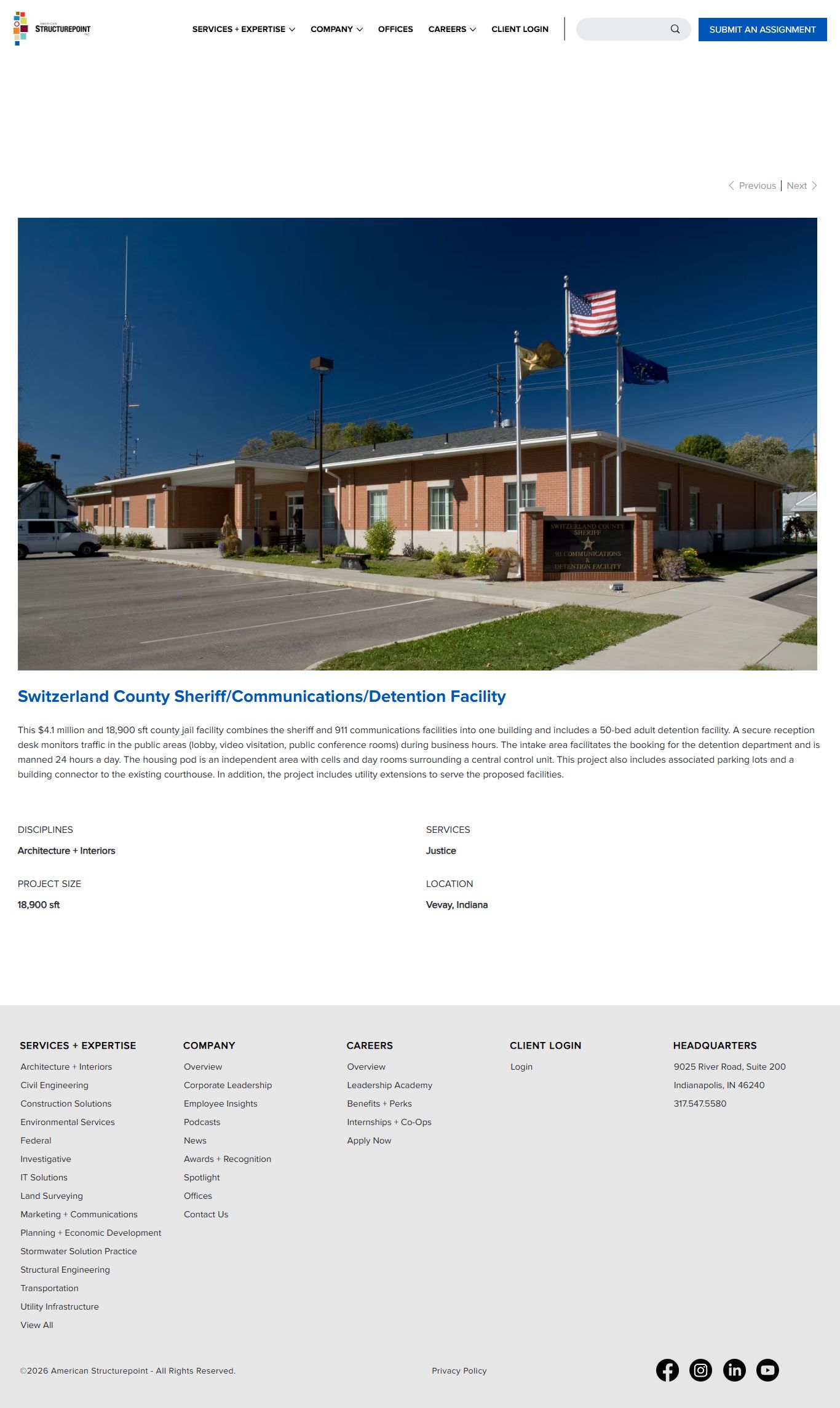 Switzerland County Detention Center facility design and inmate housing information